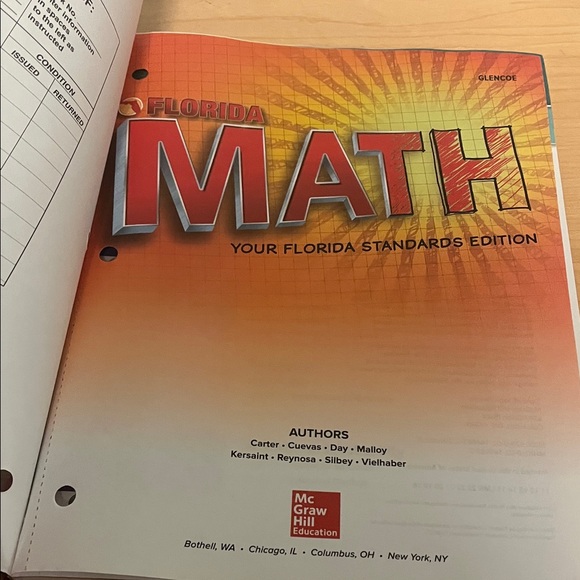 Florida Math Textbook Course 1 Volume 2 - Picture 3 of 6